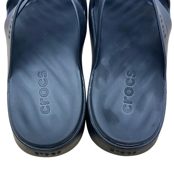 Crocs Women’s Black EVA Getaway Strappy Slide Sandals Size W8 - Picture 5 of 8